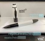 Replica Montblanc Writers Edition Daniel Defoe Roller ball White Pen